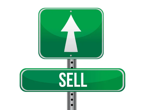 Sell road sign illustration design — Stock Photo, Image