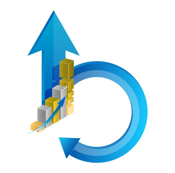 Business cycle illustration design — Stock Photo, Image