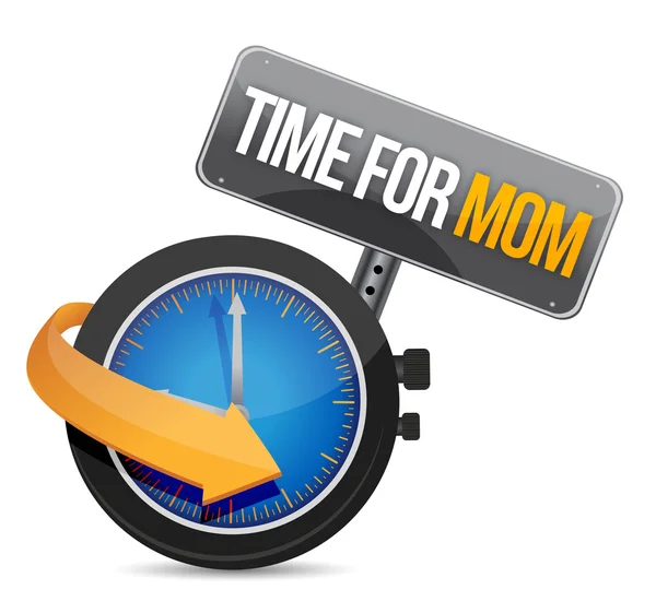 Mom の概念と記号のための時間 — ストック写真