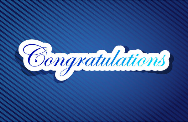 Congratulations sign background — Stock Photo, Image