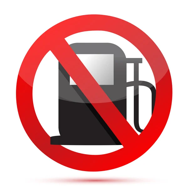 Ingen bensin. inga bränsle pump tecken — Stockfoto