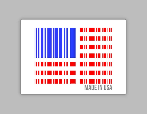 Codice a barre USA. Made in USA disegno illustrazione — Foto Stock