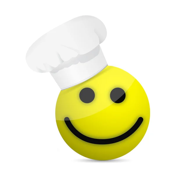 Chef sorridente. Disegno illustrativo — Foto Stock