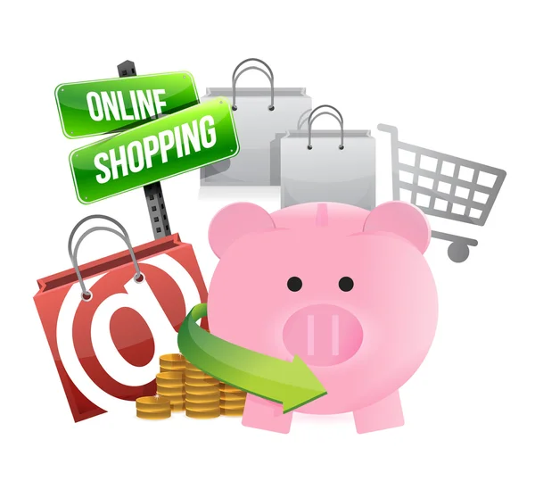 Shopping with savings — Stock Photo, Image