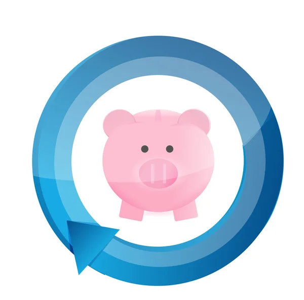 Savings cycle concept — Stock Photo, Image