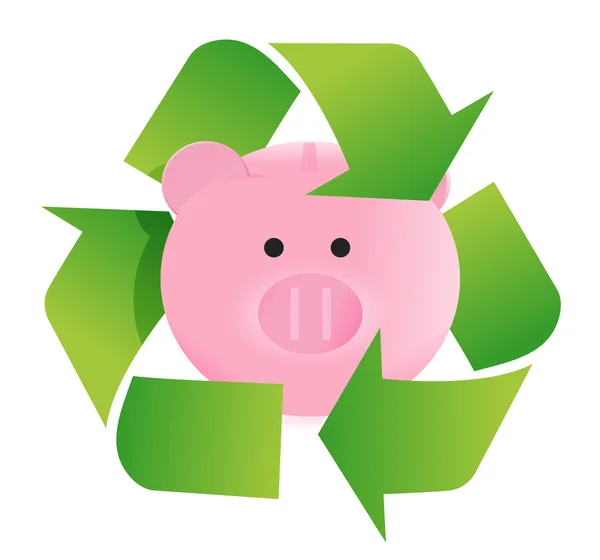 Opslaan en recyclen afbeelding ontwerp — Stockfoto