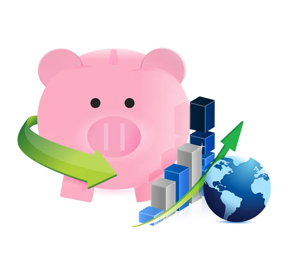 International savings on the move — Stock Photo, Image