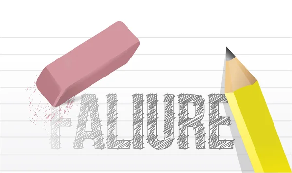 Erase failures concept illustration design — Stock Photo, Image