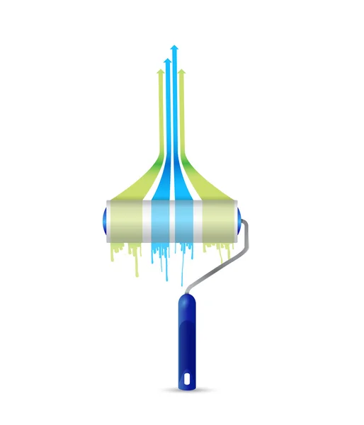 Дизайн ілюстрації ілюстрації графа лідера фарби — стокове фото