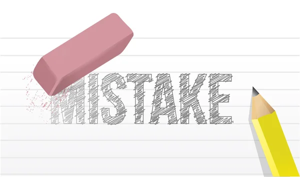 Erase mistakes concept illustration design — Stock Photo, Image