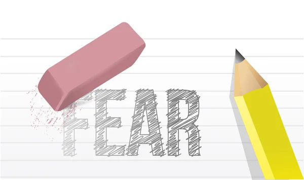 Erase fears concept illustration design — Stock Photo, Image