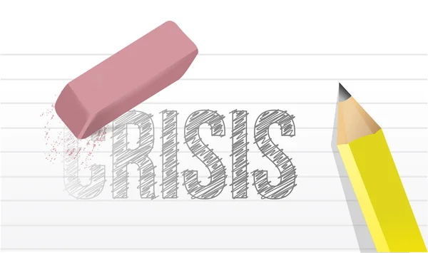 Erase crisis concept illustration design — Stock Photo, Image