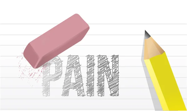 Erase pain concept illustration design — Stock Photo, Image