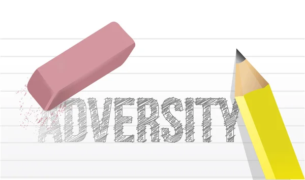 Erasing adversity concept illustration design — Stock Photo, Image