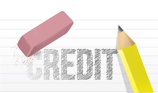 Erase credit concept illustration design — Stock Photo, Image