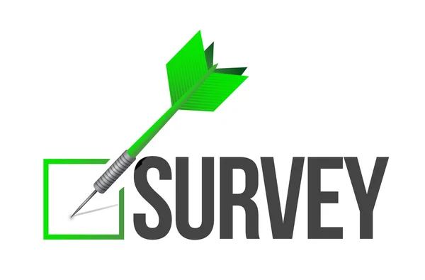 Survey target illustration design — Stock Photo, Image