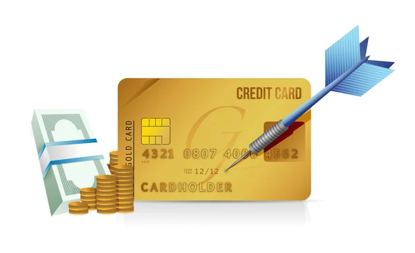 Creditcard conceptontwerp illustratie — Stockfoto