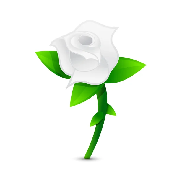 White rose illustration design — Stock Photo, Image