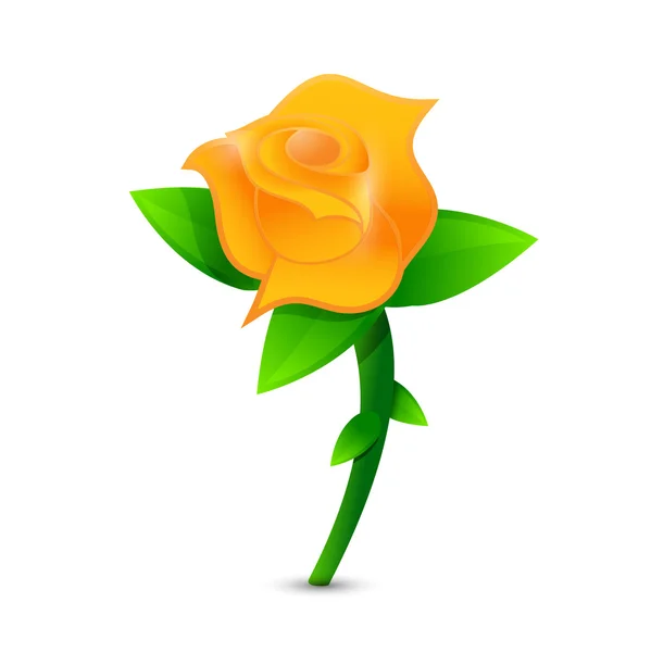 Orange rose illustration design — Stock Photo, Image