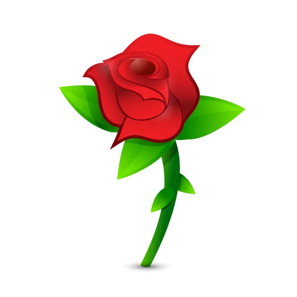 Gestaltung der roten Rose — Stockfoto