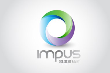 iş logo sembolü şekil yuvarlak