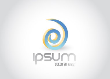 sarmal sembol çizimde tasarım logo