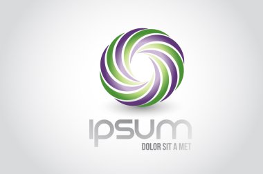 sonsuz kavramı logo sembol illüstrasyon tasarımı