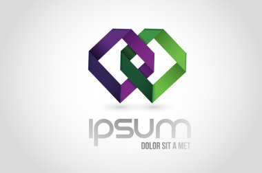 ekip çalışması link logo sembol illüstrasyon tasarımı