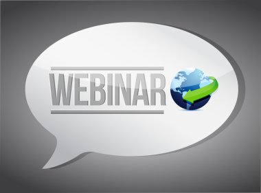 Eğitim kavramı: Webinar mesaj