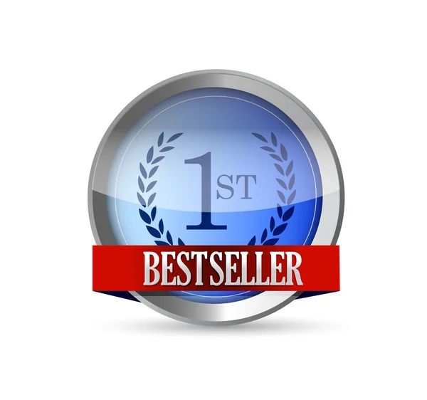 Bestseller botón escudo ilustración diseño — Foto de Stock