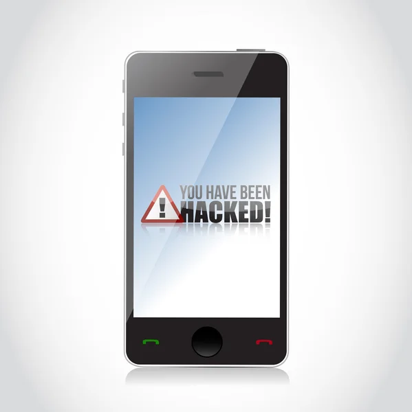 Phone - You Have Been Hacked Sign — Stock Photo, Image