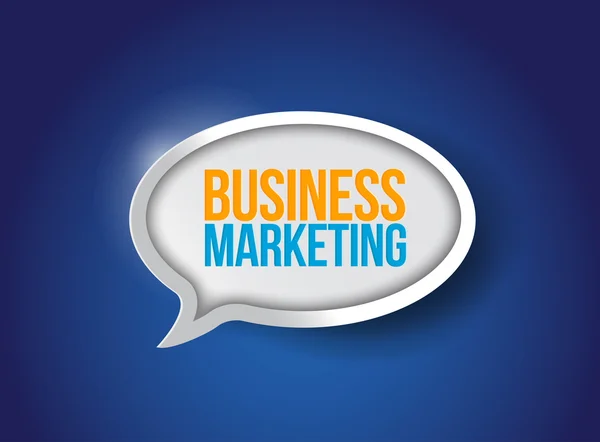 Business marketing discorso bolla — Foto Stock