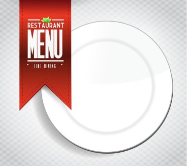 Restoran Menü konsept illüstrasyon