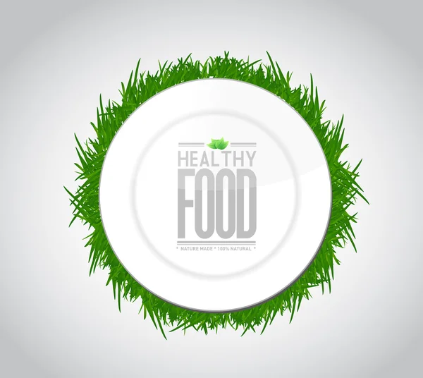 Sağlıklı gıda konsept illüstrasyon tasarımı grafik — Stok fotoğraf