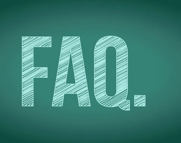 FAQ. Foire aux questions concept — Photo