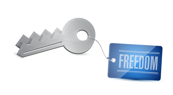 Keys of freedom Concept Illustration design — Stock Photo, Image