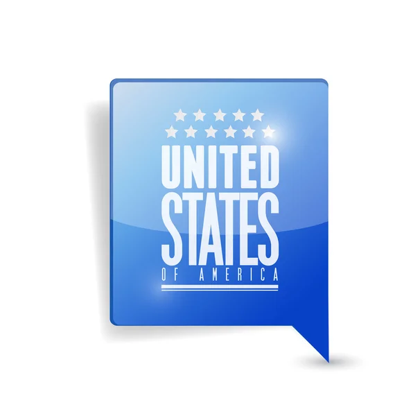 Stati Uniti. illustrazione puntatore pin usa — Foto Stock