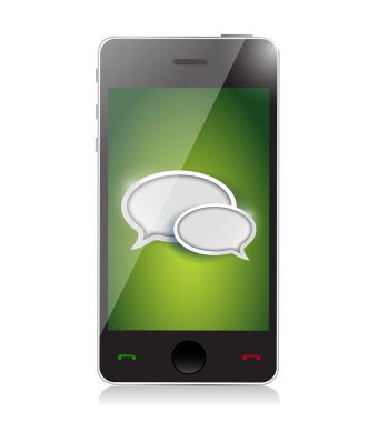 cep telefonu sohbet simgeleri çizim ile