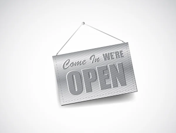 We are Open Sign. Illustration design — Stock Photo, Image