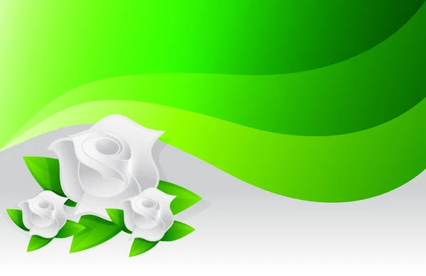 Ökologische grüne Blumen Illustration — Stockfoto