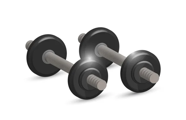 Dumbell resimde kümesi — Stok fotoğraf