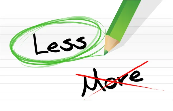 Choosing less instead of more. — Stock Photo, Image