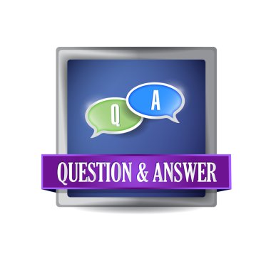 qa düğmesi illüstrasyon