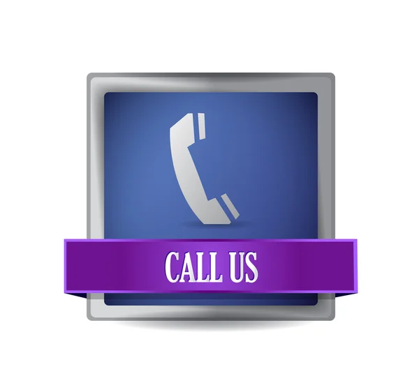 Telephone icon button illustration design — Stock Photo, Image