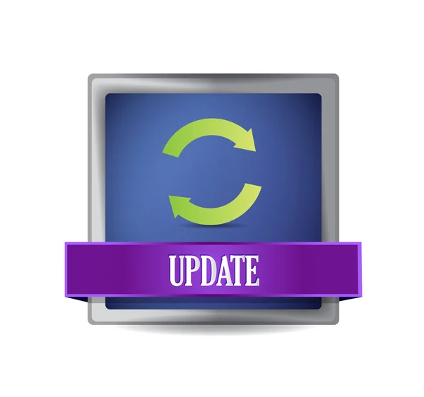 Update icon button illustration design — Stock Photo, Image