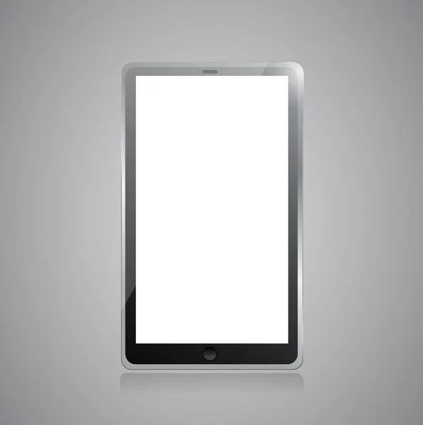 Siyah tablet pc illüstrasyon tasarımı — Stok fotoğraf