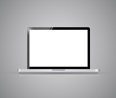 Modern parlak laptop şekil tasarım