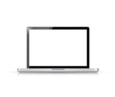Modern parlak laptop şekil tasarım