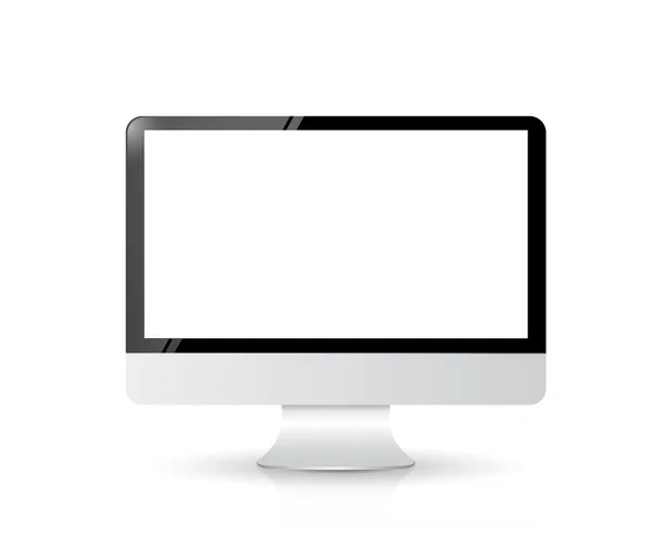 Computer screen isolated on white background. — Stock Photo, Image