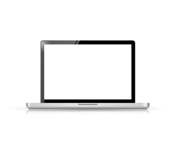 Modern glossy laptop illustration design — Stock Photo, Image